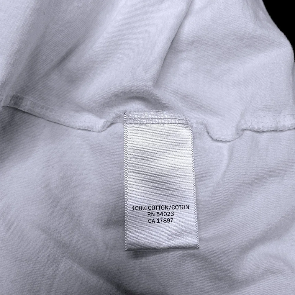 2 Pack Banana Republic XL White Premium Wash Crew Neck Short Sleeve Tee‎
